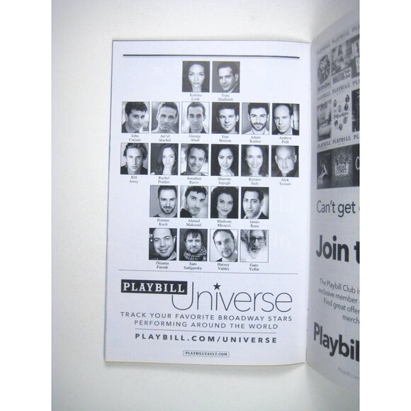 Bands Visit Playbill Barrymore Theatre 2018 Katrina Lenk Tony Shalhoub Abud - Picture 4 of 7